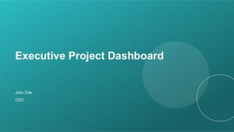 Executive Project Dashboard PPT Structure ACP
