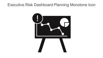 Executive Risk Dashboard Planning Monotone Icon In Powerpoint Pptx Png And Editable Eps Format