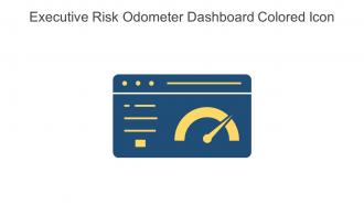 Executive Risk Odometer Dashboard Colored Icon In Powerpoint Pptx Png And Editable Eps Format