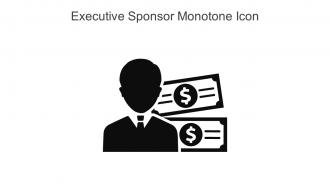 Executive Sponsor Monotone Icon In Powerpoint Pptx Png And Editable Eps Format