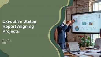 Executive Status Report Aligning Projects PPT Mockup AT