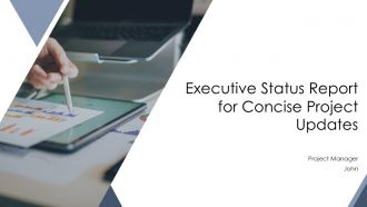 Executive Status Report For Concise Project Updates PPT Guidelines AT