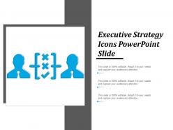 Executive strategy icons powerpoint slide