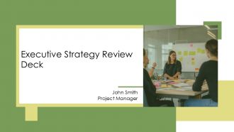 Executive Strategy Review Deck PPT Presentation AT