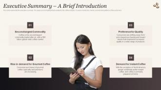 Executive Summary A Brief Introduction Cafe Business Plan BP SS