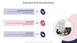 Executive Summary Business In Powerpoint And Google Slides Cpb