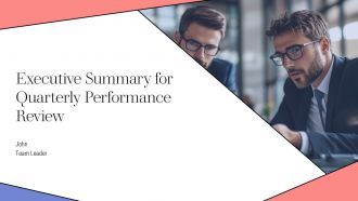 Executive Summary For Quarterly Performance Review PPT Graphics AT