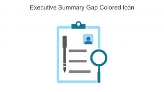 Executive Summary Gap Colored Icon In Powerpoint Pptx Png And Editable Eps Format