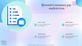 Executive Summary Gap Powerpoint Ppt Template Bundles Professionally Template