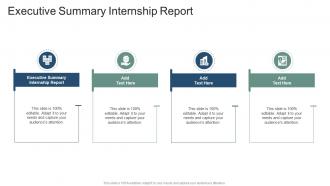 Executive Summary Internship Report In Powerpoint And Google Slides Cpb