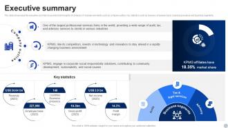 Executive Summary KPMG Company Profile Ppt Download CP SS