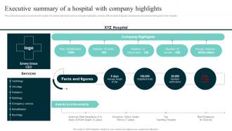 Executive Summary Of A Hospital Improving Hospital Management For Increased Efficiency Strategy SS V