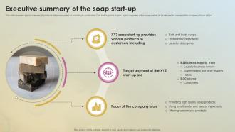 Executive Summary Of The Soap Start Up Soap Business Plan BP SS