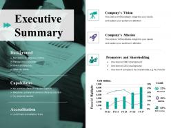 Executive summary ppt file elements