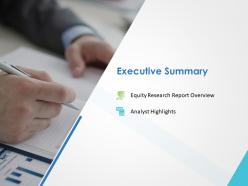 Executive summary ppt powerpoint presentation visual aids professional