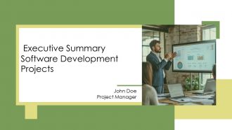 Executive Summary Software Development Projects PPT Demonstration AT