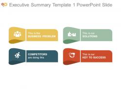 Executive summary template1 powerpoint slide