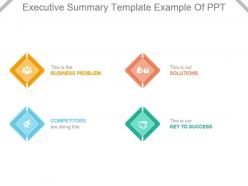 Executive summary template example of ppt