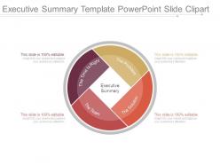Executive summary template powerpoint slide clipart
