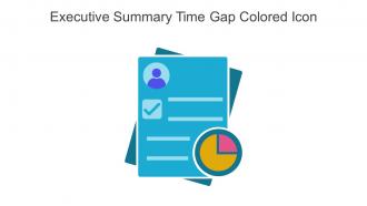 Executive Summary Time Gap Colored Icon In Powerpoint Pptx Png And Editable Eps Format