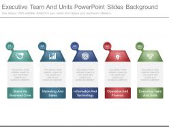 Executive team and units powerpoint slides background