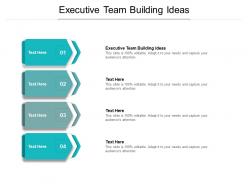Executive team building ideas ppt powerpoint presentation gallery icon cpb