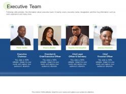 Executive team rcm s w bid evaluation ppt slides designs