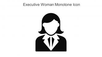 Executive Woman Monotone Icon In Powerpoint Pptx Png And Editable Eps Format