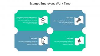 Exempt employees work time ppt powerpoint presentation show model cpb