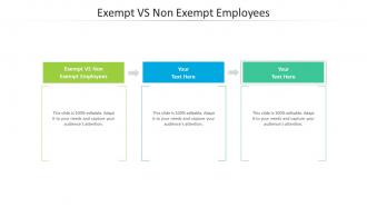 Exempt vs non exempt employees ppt powerpoint presentation slides topics cpb