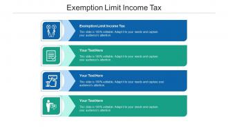Exemption limit income tax ppt powerpoint presentation icon ideas cpb