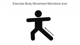 Exercise Body Movement Monotone Icon In Powerpoint Pptx Png And Editable Eps Format