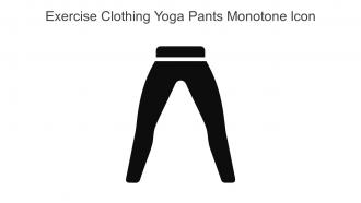 Exercise Clothing Yoga Pants Monotone Icon In Powerpoint Pptx Png And Editable Eps Format