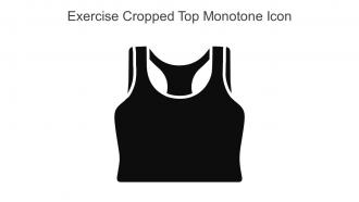 Exercise Cropped Top Monotone Icon In Powerpoint Pptx Png And Editable Eps Format