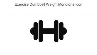 Exercise Dumbbell Weight Monotone Icon In Powerpoint Pptx Png And Editable Eps Format