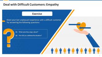 Exercise For Dealing Difficult Customers With Empathy Edu Ppt