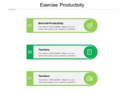 Exercise productivity ppt powerpoint presentation file visual aids cpb