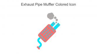 Exhaust Pipe Muffler Colored Icon In Powerpoint Pptx Png And Editable Eps Format