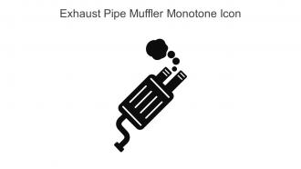 Exhaust Pipe Muffler Monotone Icon In Powerpoint Pptx Png And Editable Eps Format
