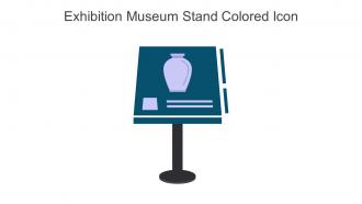Exhibition Museum Stand Colored Icon In Powerpoint Pptx Png And Editable Eps Format
