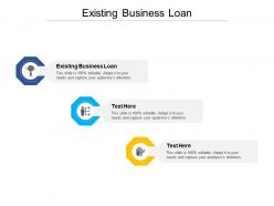 Existing business loan ppt powerpoint presentation summary example cpb