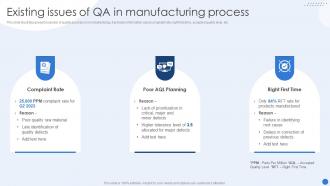 Existing Issues Of QA In Manufacturing Process Modernizing Production Through Robotic Process Automation