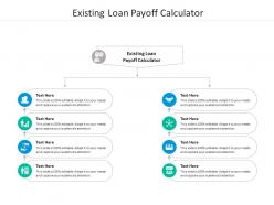 Existing loan payoff calculator ppt powerpoint presentation model topics cpb