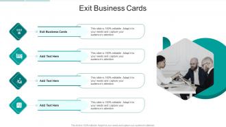 Exit Business Cards In Powerpoint And Google Slides Cpb