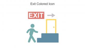 Exit Colored Icon In Powerpoint Pptx Png And Editable Eps Format