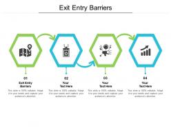 Exit entry barriers ppt powerpoint presentation summary vector cpb