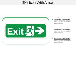 Exit icon with arrow