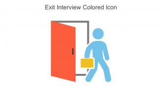 Exit Interview Colored Icon In Powerpoint Pptx Png And Editable Eps Format