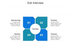 Exit interview ppt powerpoint presentation infographic template ideas cpb