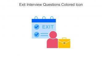 Exit Interview Questions Colored Icon In Powerpoint Pptx Png And Editable Eps Format